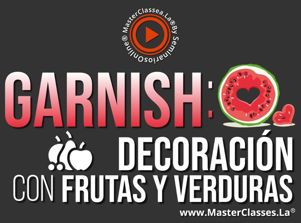 Garnish Decoracion con Frutas y Verduras 1