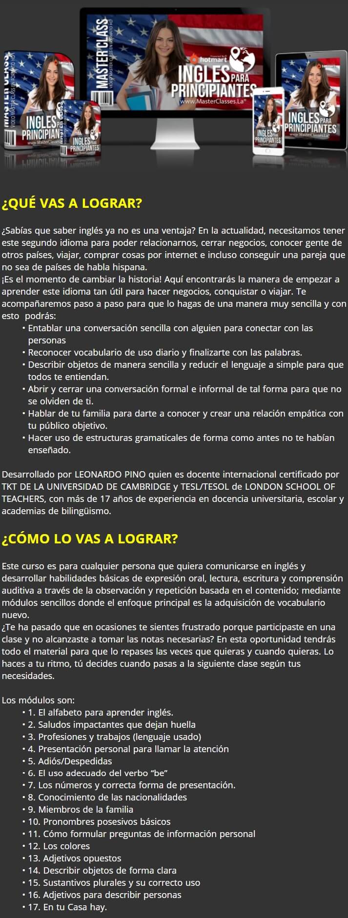 Ingles para Principiantes
