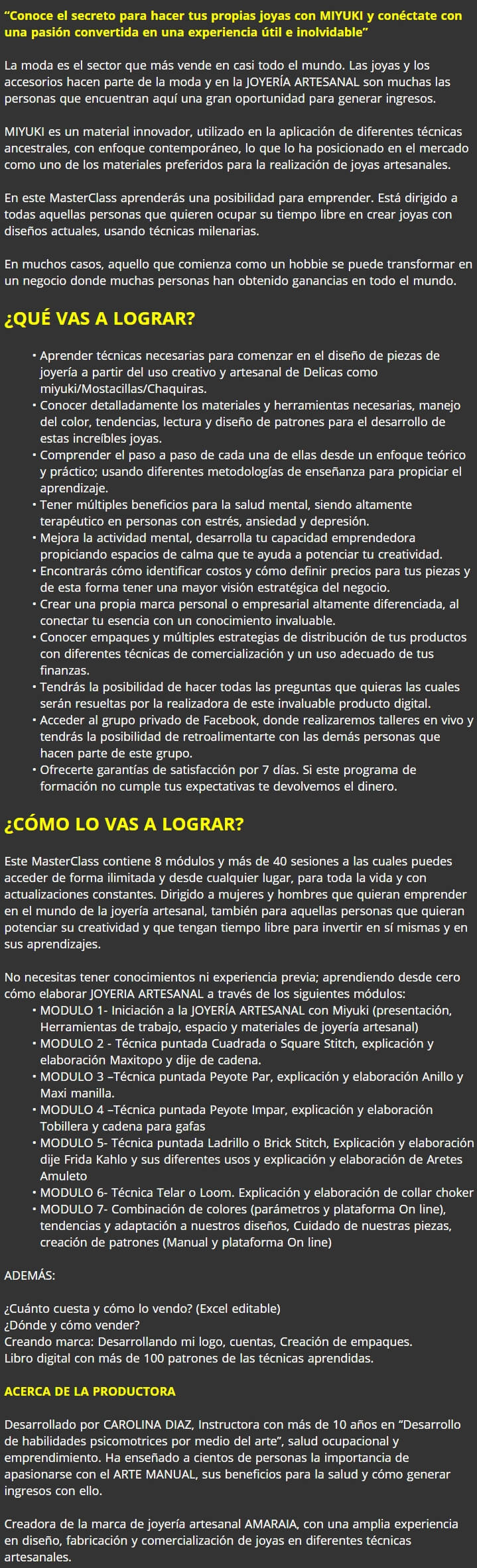 Joyeria Artesanal como Negocio 2