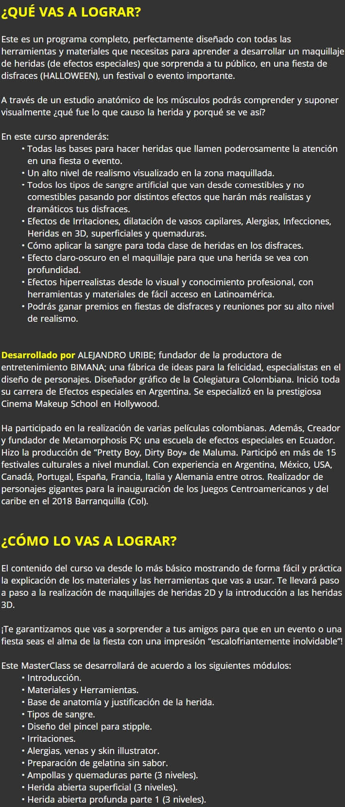 Maquillaje de Heridas para Disfraces 2
