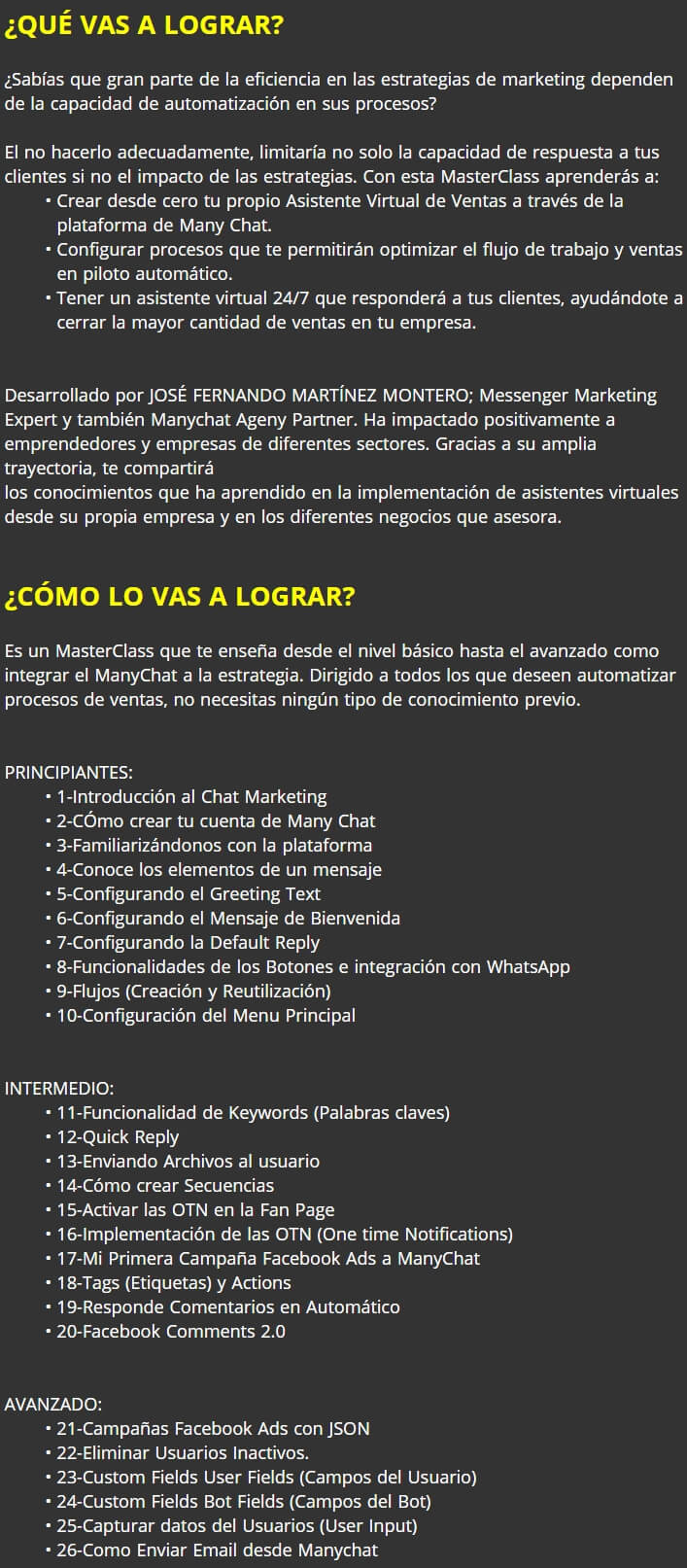 Marketing Automation ManyChat 2