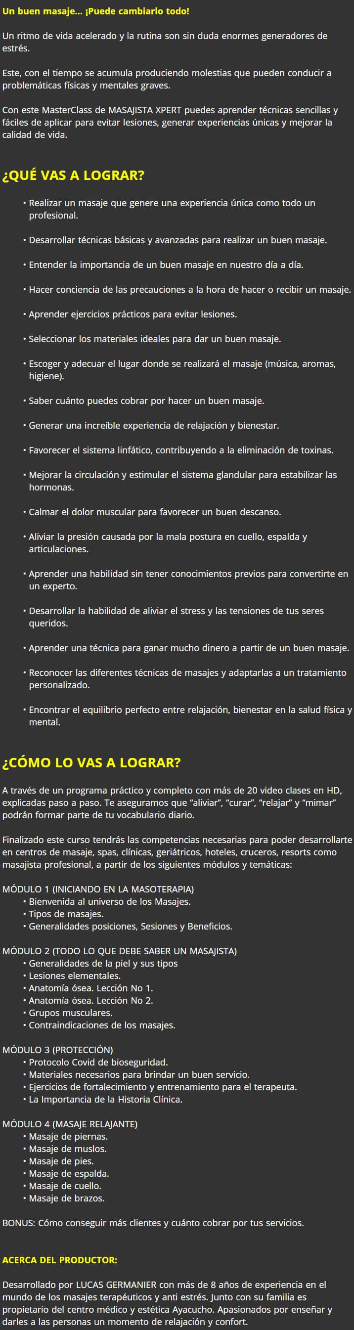 Masajista Expert 2