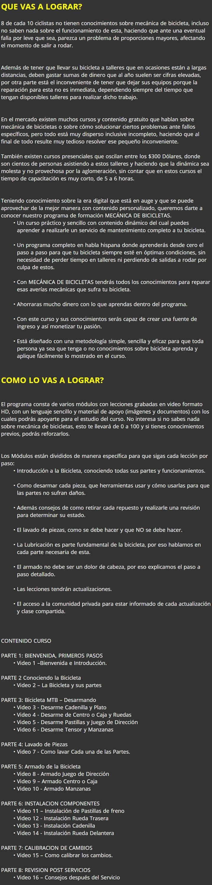 Mecanica de Bicicletas 2