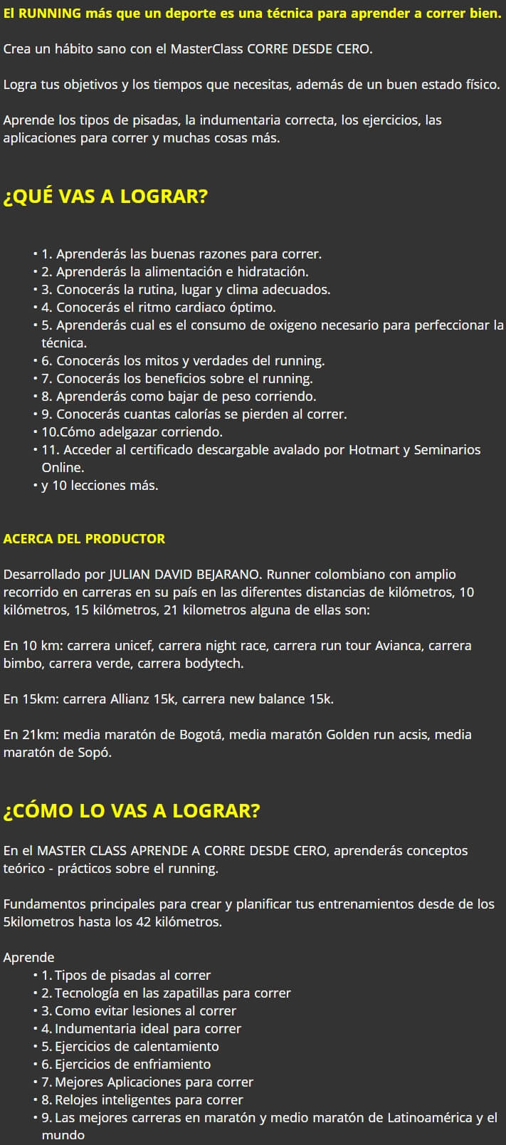 Correr desde Cero