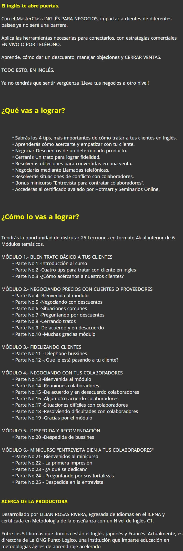 Ingles Para Negocios