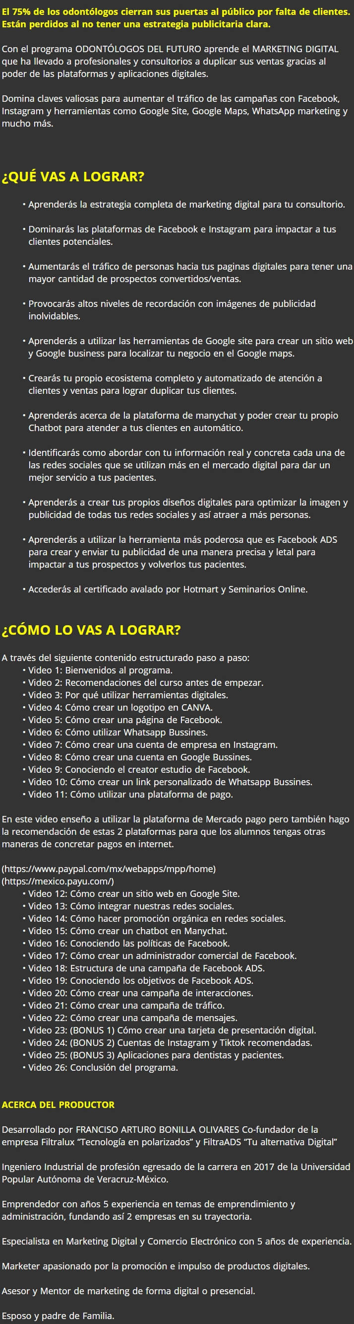 Odontologos del Futuro Marketing