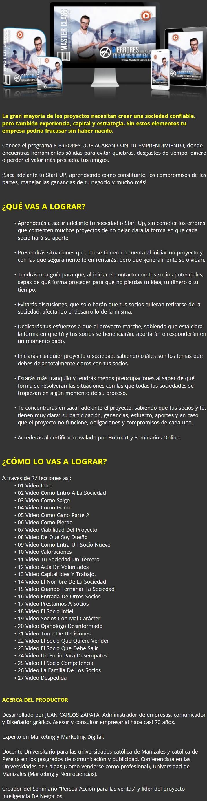 8 Errores que Acaban tu Emprendimiento