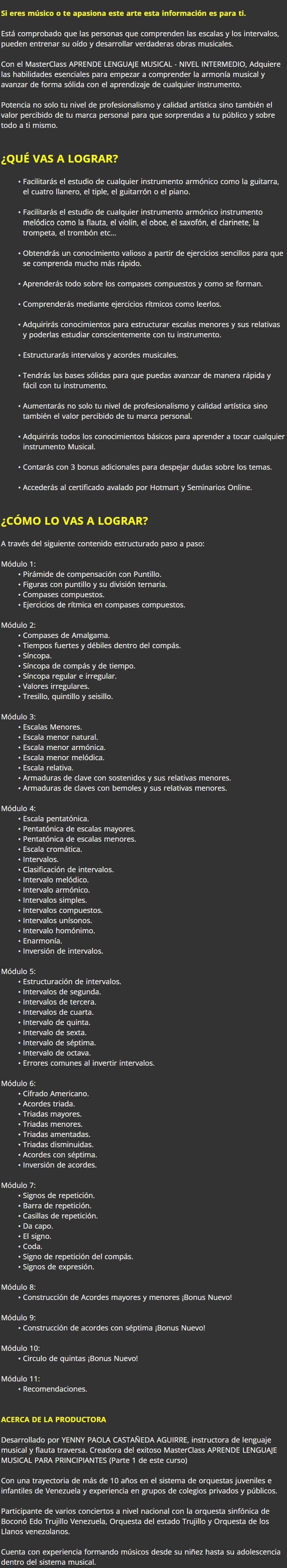 Aprende Lenguaje Musical Intermedio