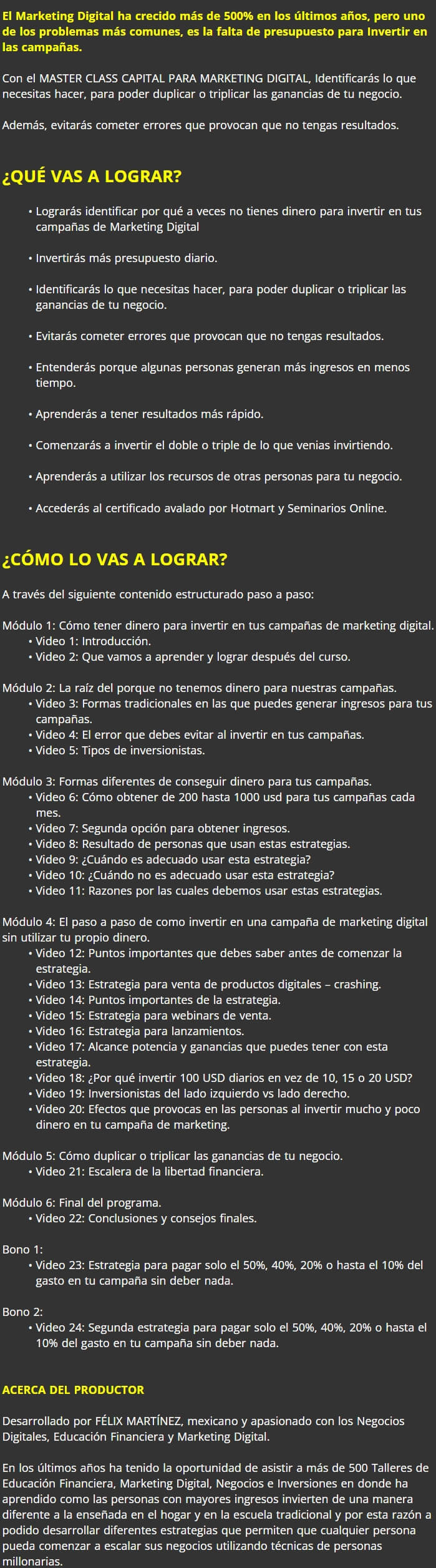 Capital para Marketing Digital