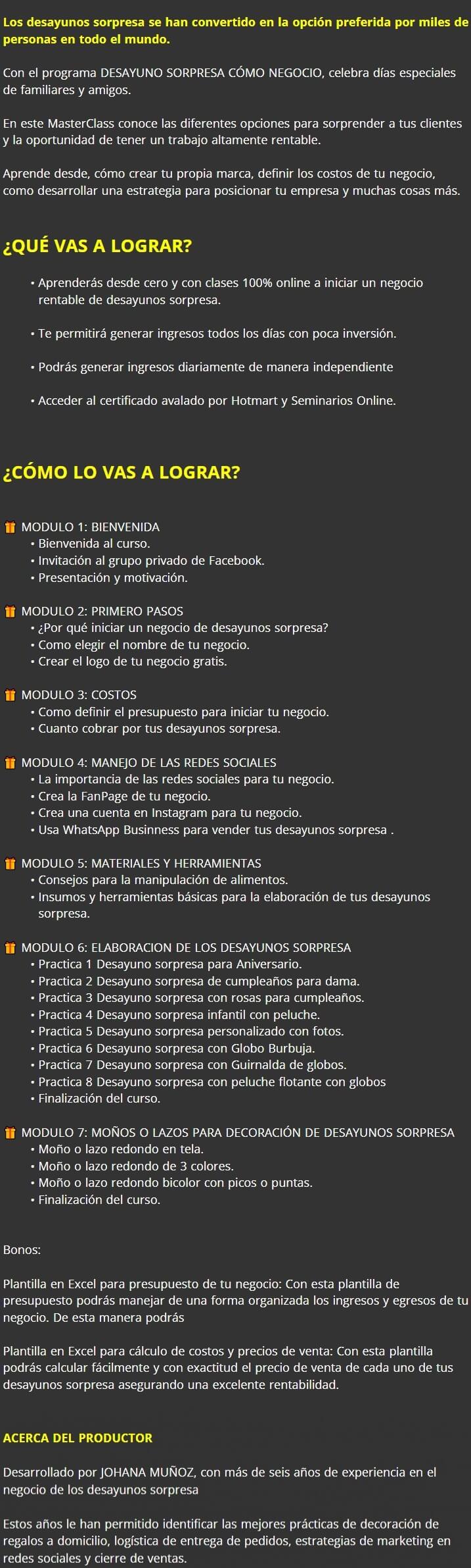 Desayuno Sorpresa como Negocio