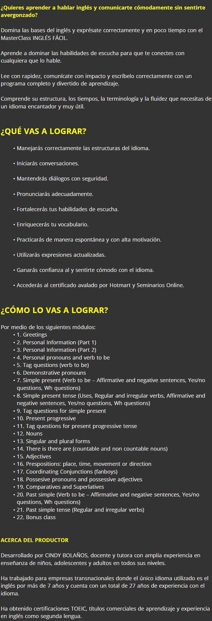 Inglés Fácil 3 Ingles Facil