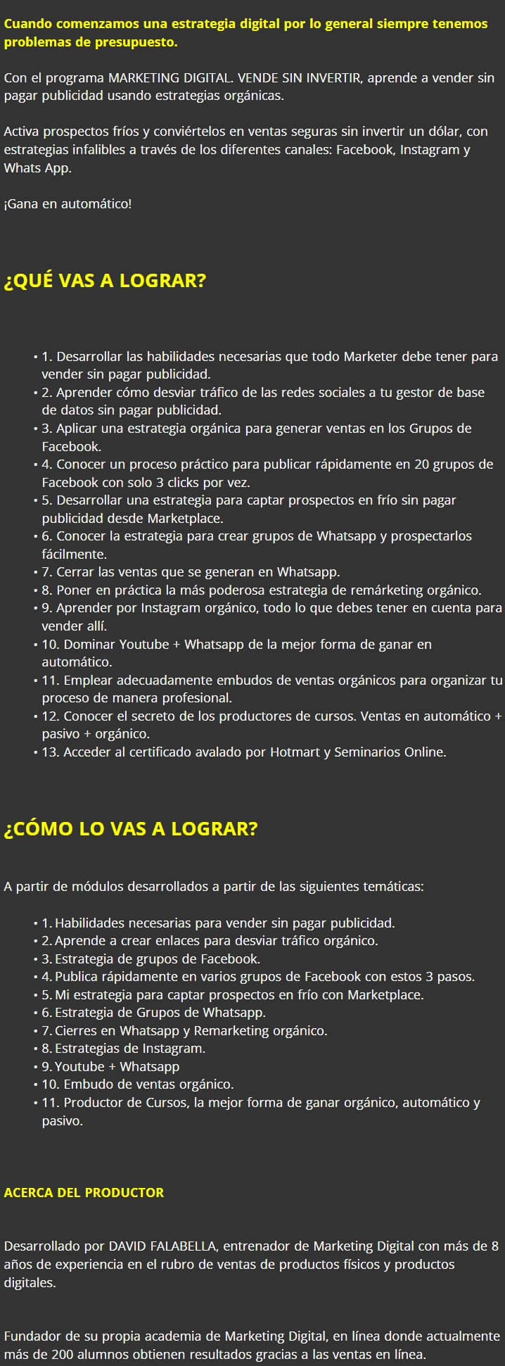 Marketing Digital Vende Sin Invertir