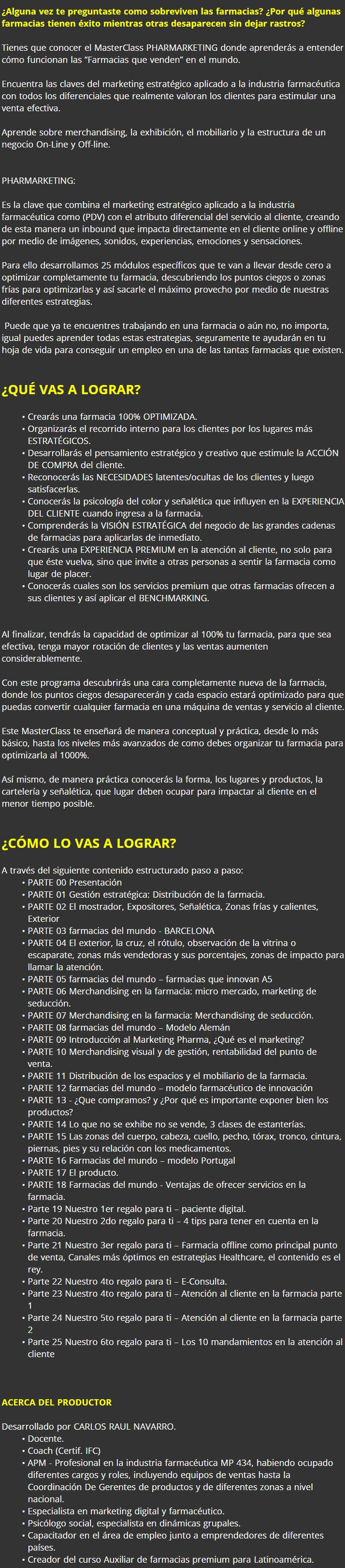 Pharmarketing Farmacias que Venden