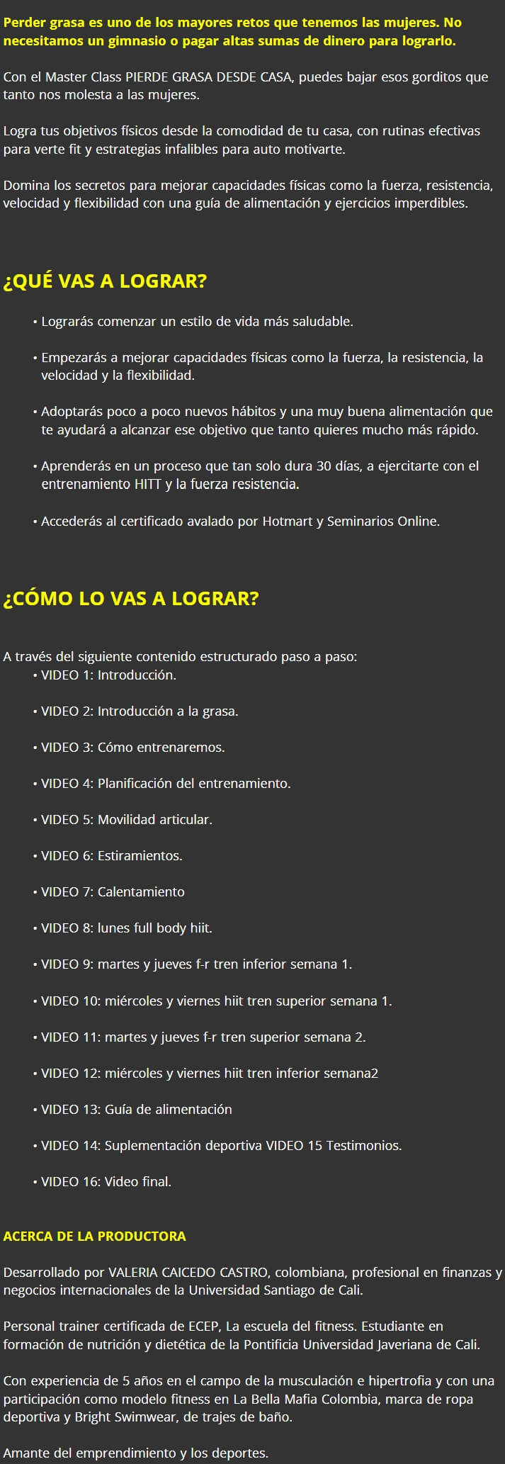 Pierde Grasa para Mujeres en Casa