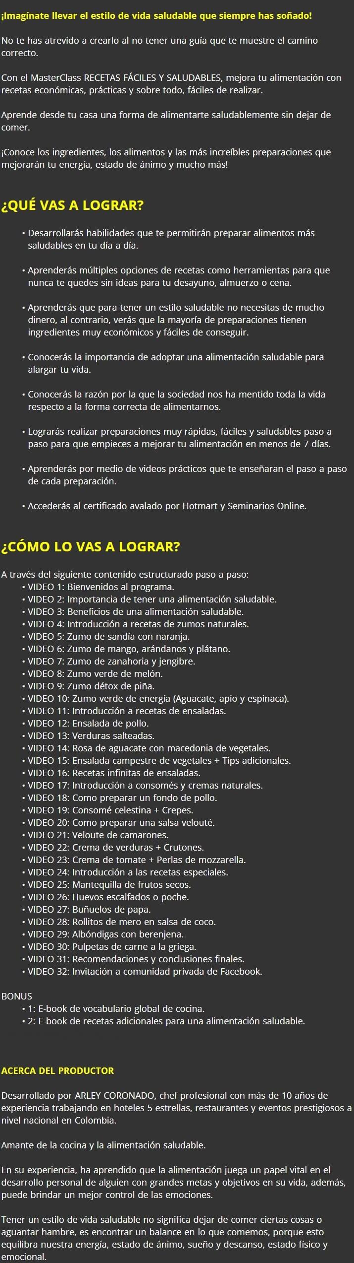 Recetas Faciles y Saludables