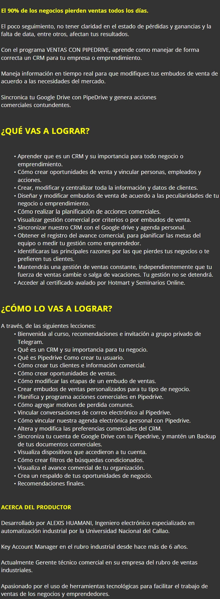 Ventas con PipeDrive CRM