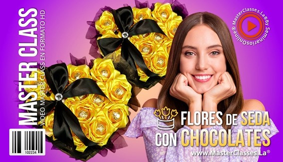Flores de Seda con Chocolate