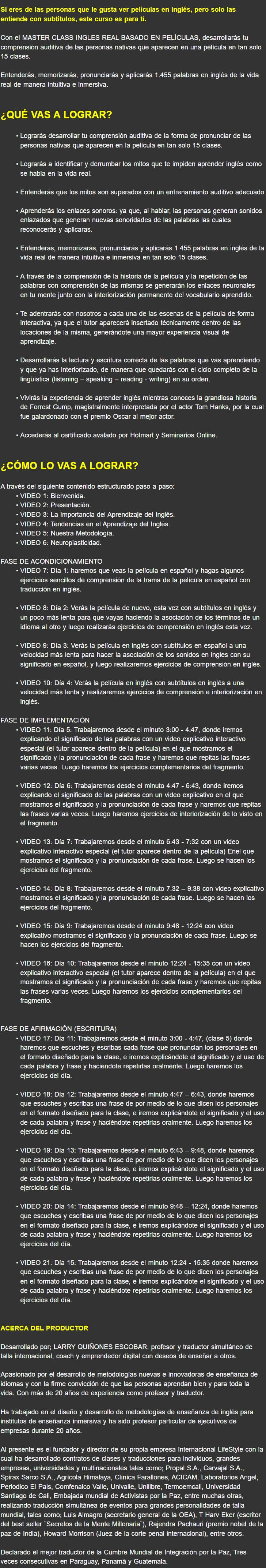 Inglés Real Basado en Películas 3 Ingles Real Basado en Peliculas