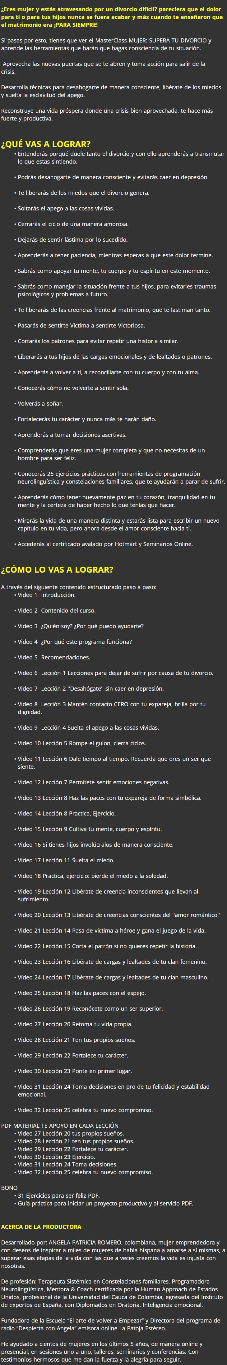 Mujer Supera tu Divorcio