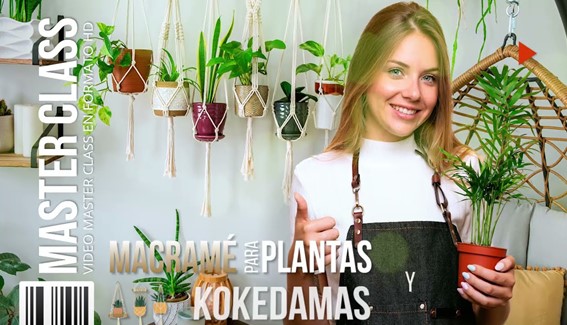 Macramé para Plantas y Kokedamas