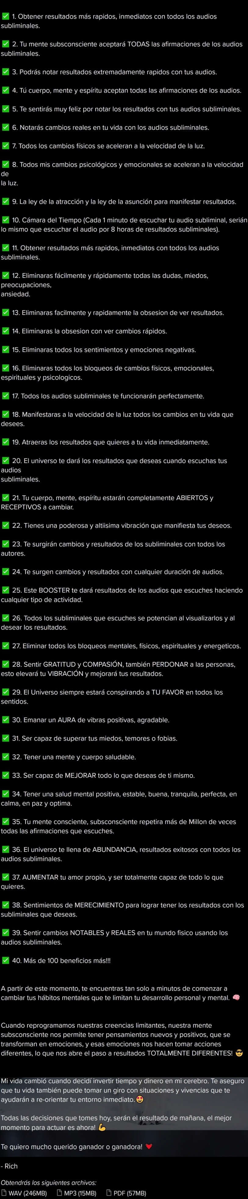 BOOSTER SUBLIMINAL Acelerador de Resultados 2