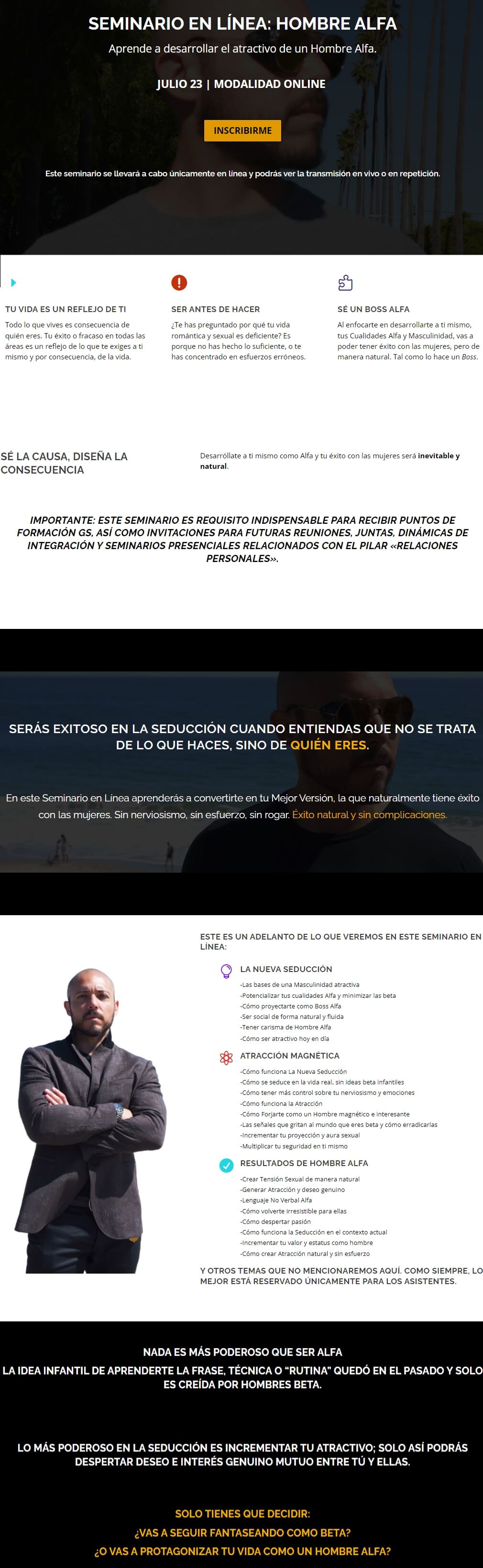 Seminario en Linea HOMBRE ALFA
