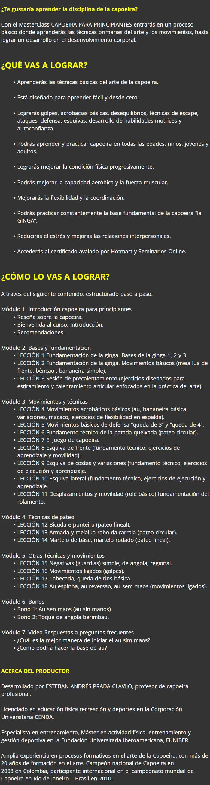 Capoeira Para Principiantes