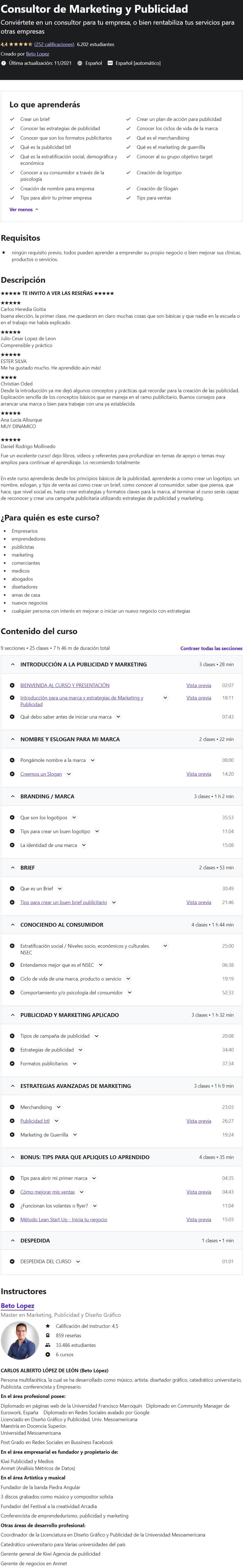 Consultor de Marketing y Publicidadd