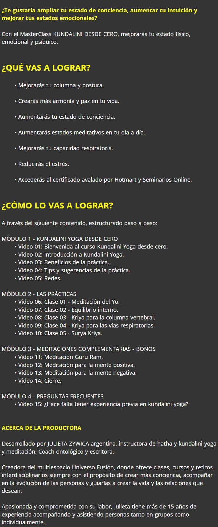 Kundalini desde Cero