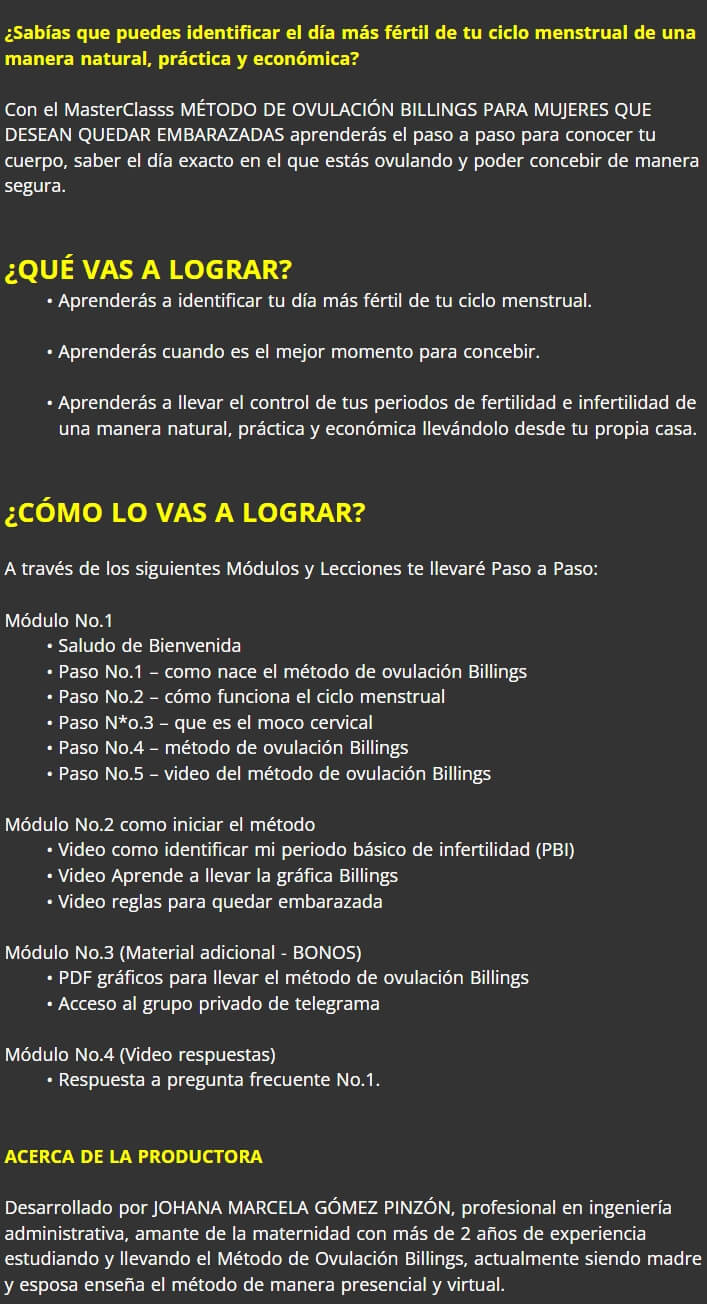 Método de Ovulación Billings para Mujeres que Desean Quedar Embarazadas 3 Metodo de Ovulacion Billings para Mujeres que Desean Quedar Embarazadas