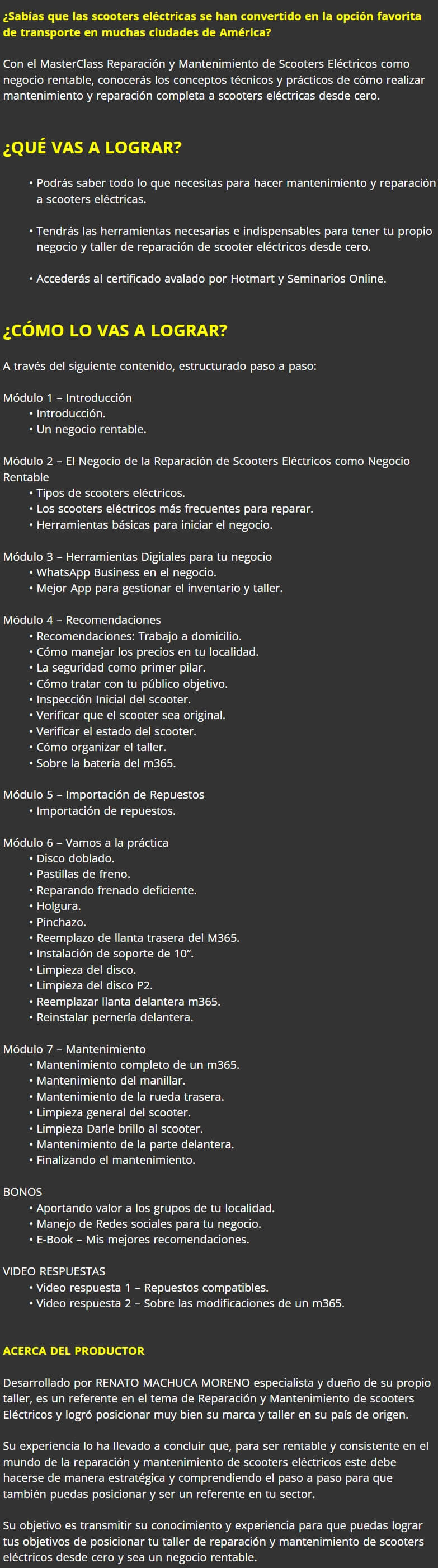 Reparación y Mantenimiento de Scooters Eléctricos como Negocio Rentable 3 Reparacion y Mantenimiento de Scooters Electricos como Negocio Rentable