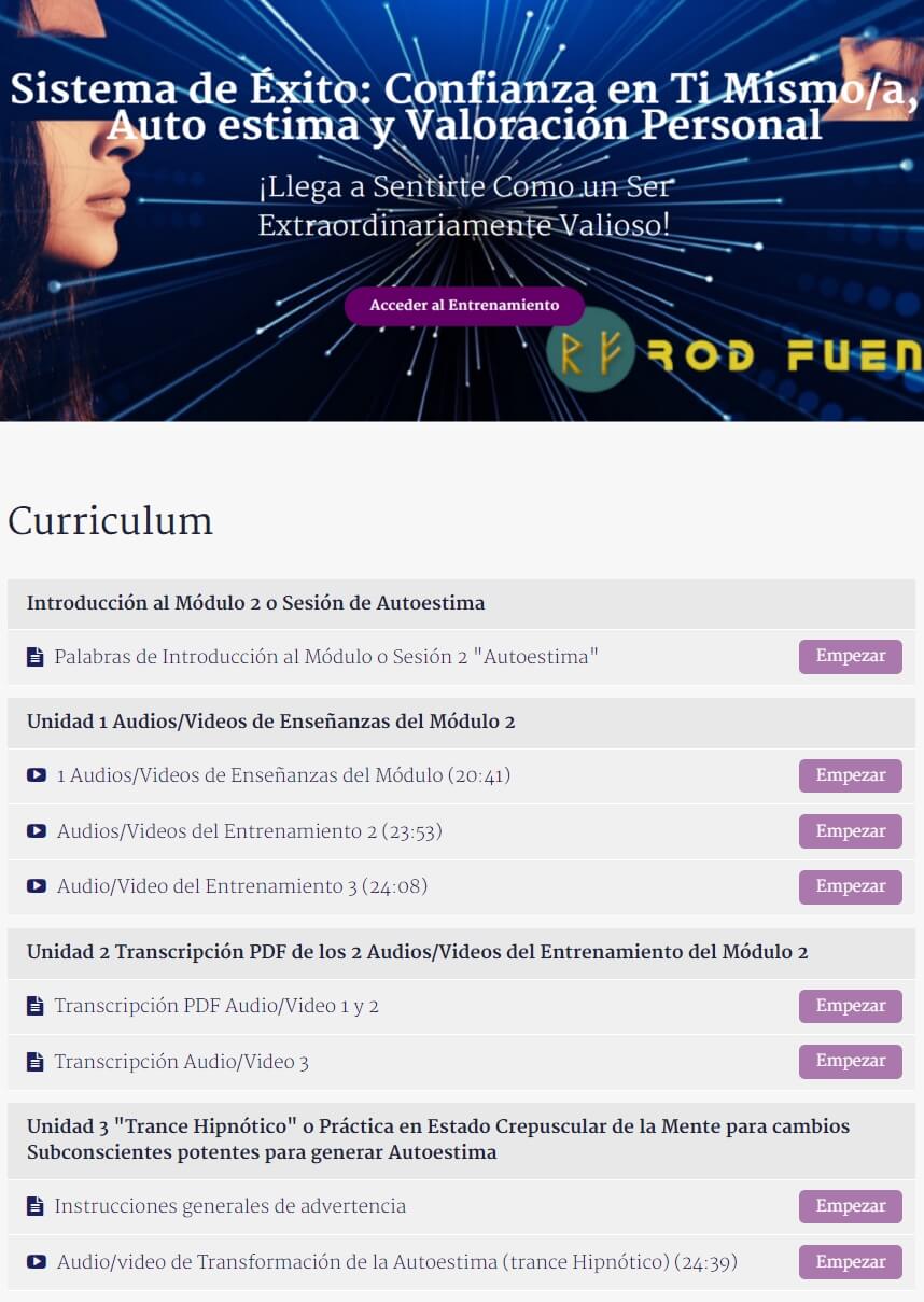 Sistema Exito Personal Modulo 2 Auto estima y Autovaloracion Personal