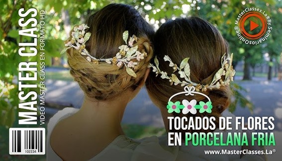 Tocados de Flores en Porcelana Fría - MasterClases.La Tocados de Flores en Porcelana Fría