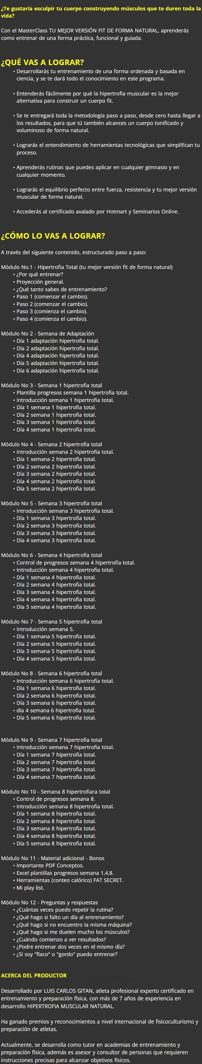 Tu Mejor Version Fit de Forma Natural
