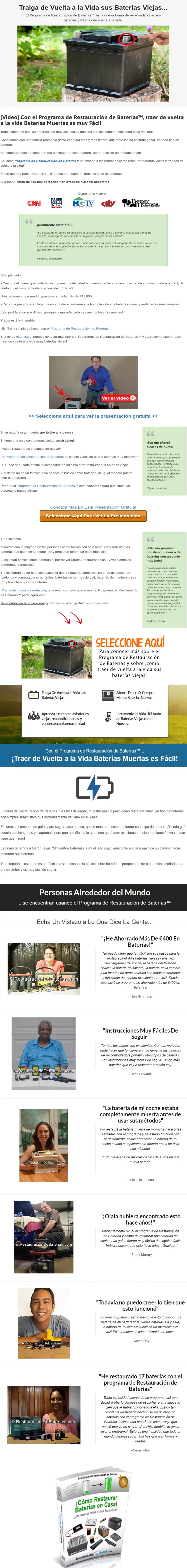 restauracion de baterias tomas garcia