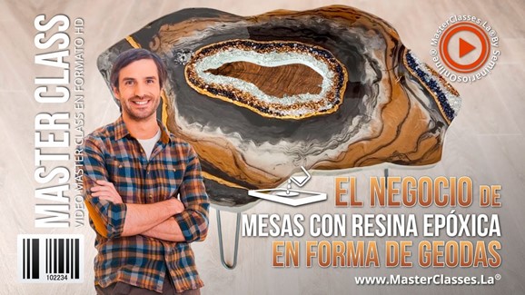 El Negocio de Mesas con Resina Epóxica en Forma de Geodas