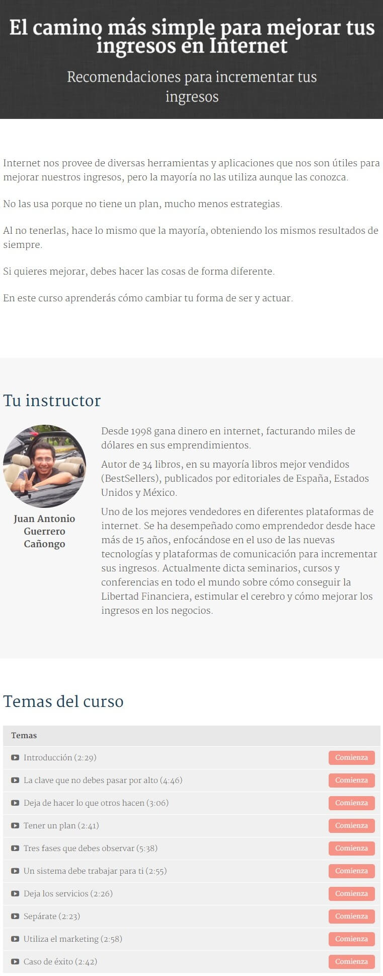 El camino mas simple para mejorar tus ingresos en Internet