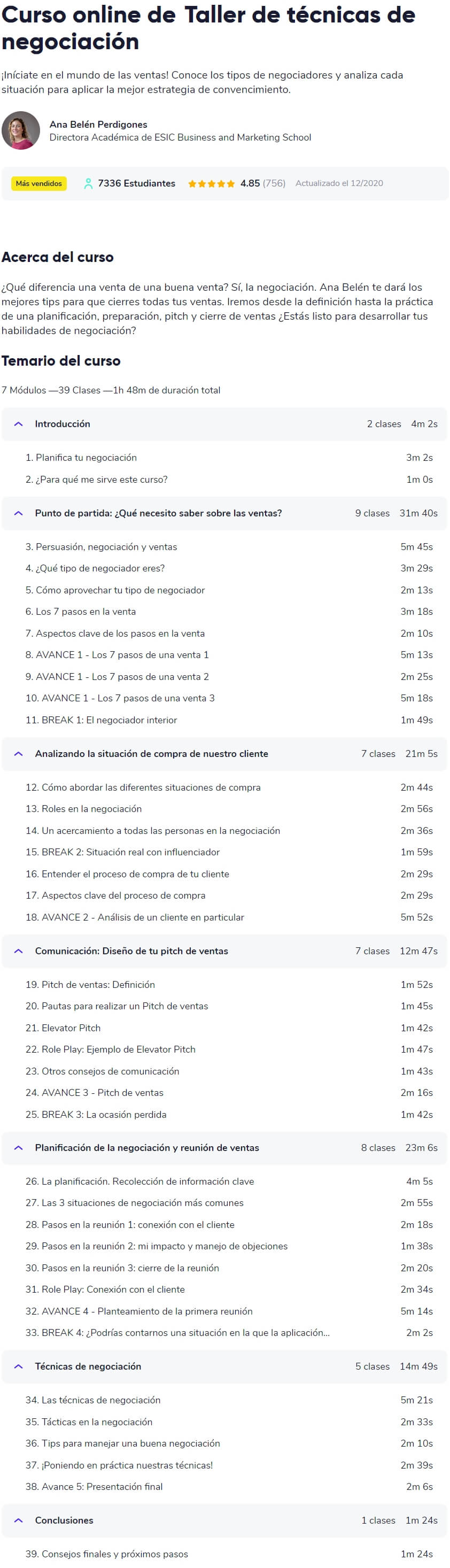 Taller de tecnicas de negociacion