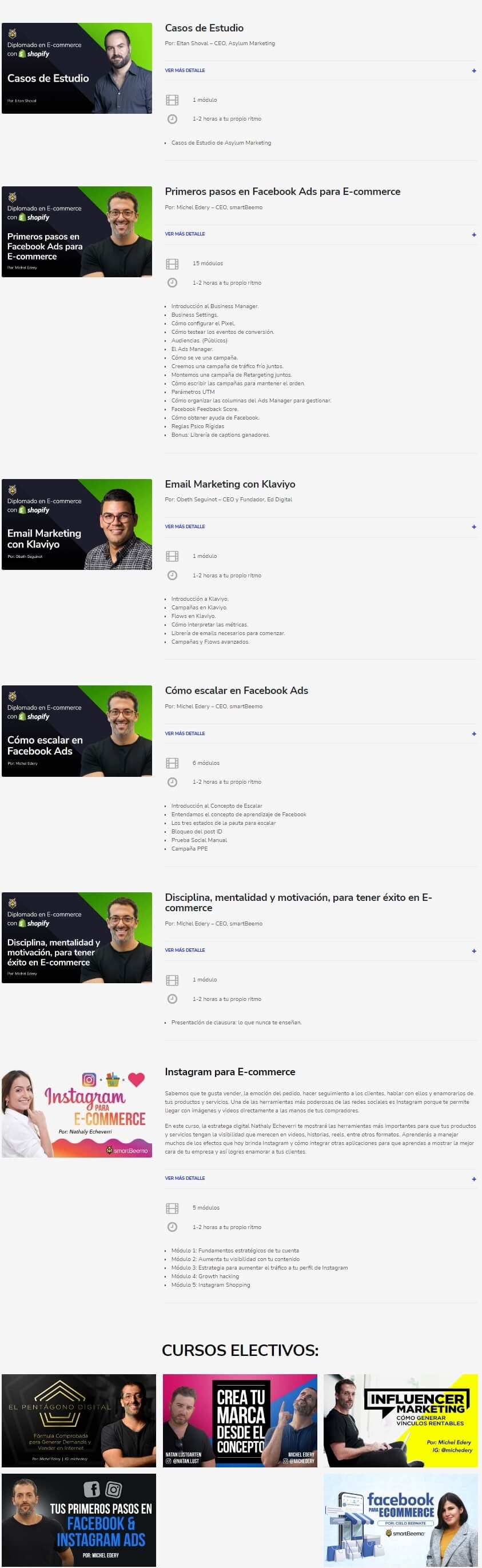 Diplomado Premium en Ecommerce Tienda Propia shopify SmartBeemo 3