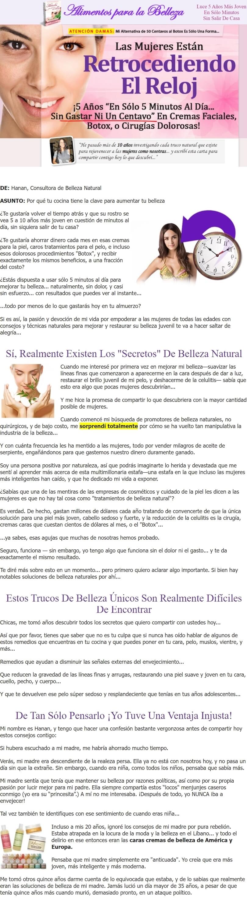 Alimentos Para La Belleza Hanan 1