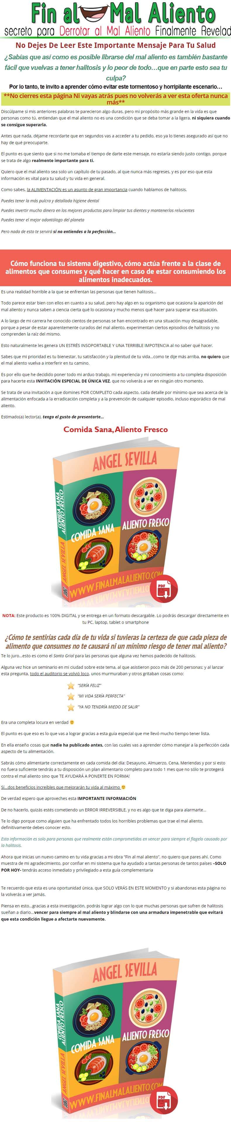Comida Sana Aliento Fresco Angel Sevilla 1