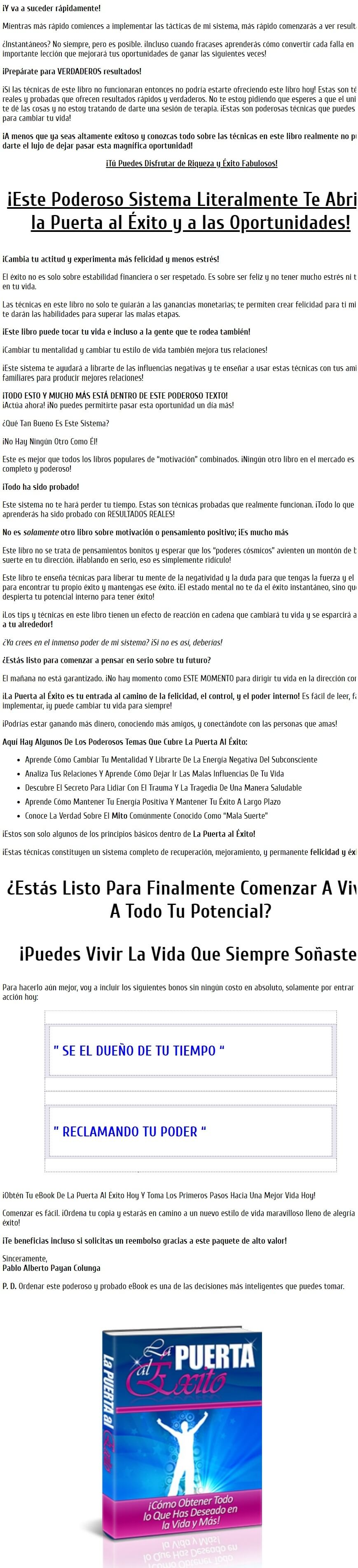 La Puerta al Exito Alberto Payan Colunga 2