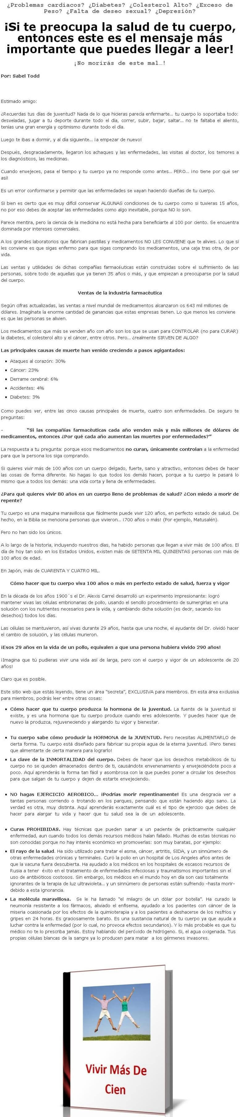Vivir Mas de Cien Pllaz