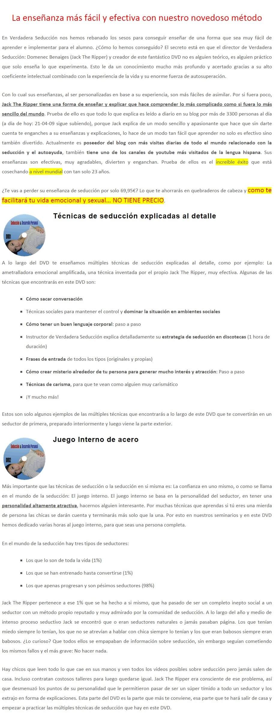 seminarios de seduccion y desarrollo personal Pallaz 03