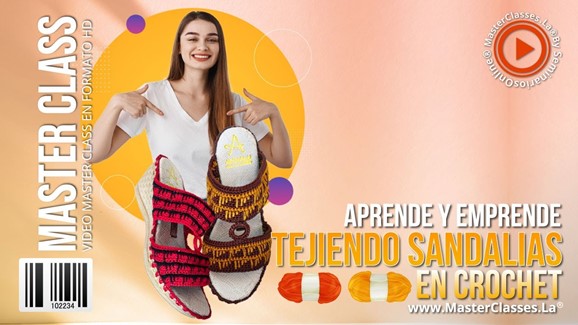 Aprende y Emprende Tejiendo Sandalias en Crochet
