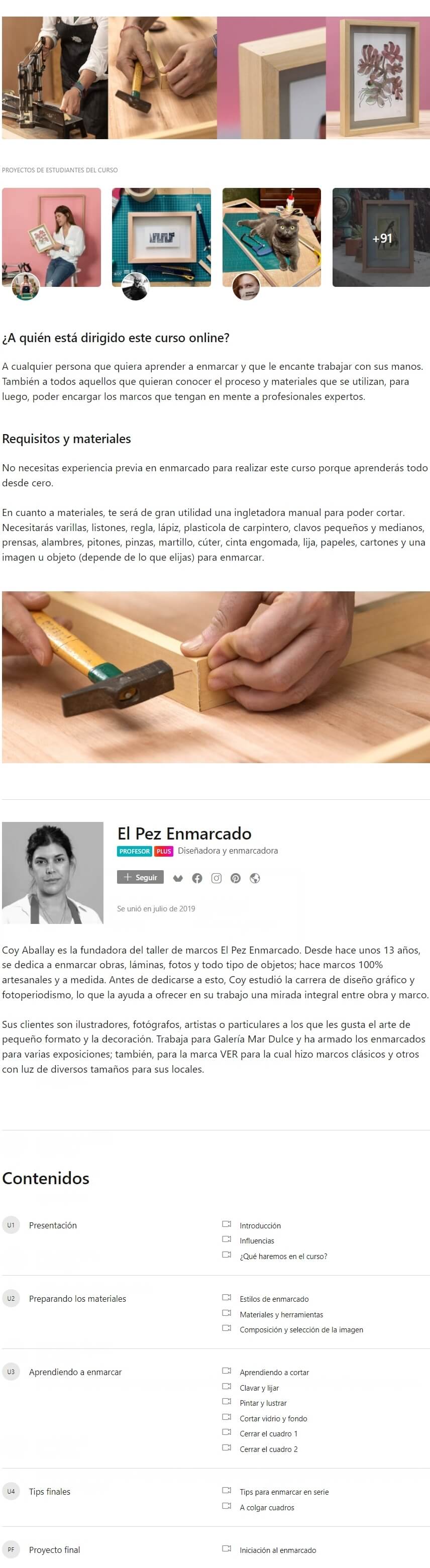 Iniciacion al Enmarcado El Pez Enmarcado 2
