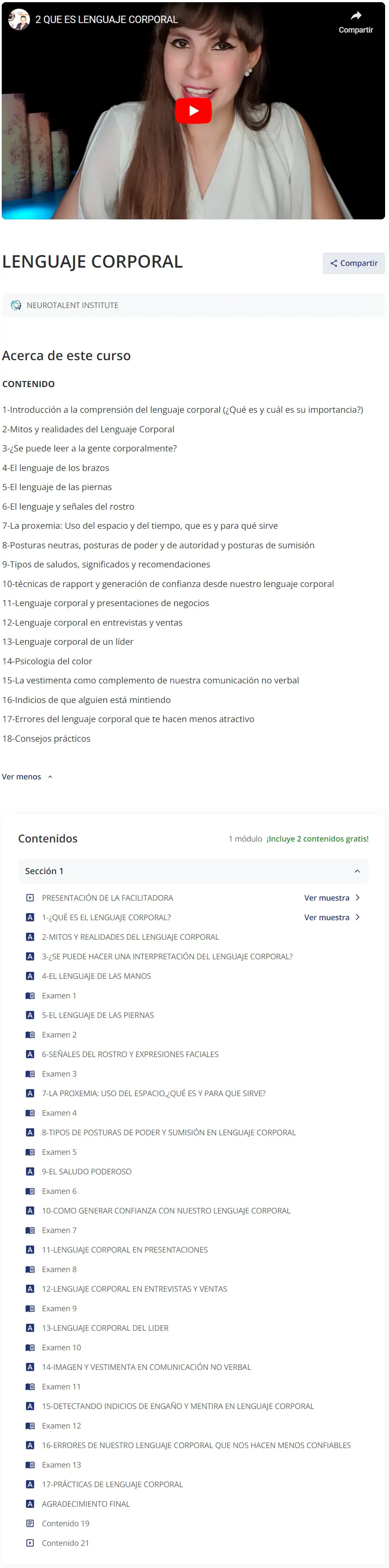 Lenguaje Corporal Neurotalent Institute z