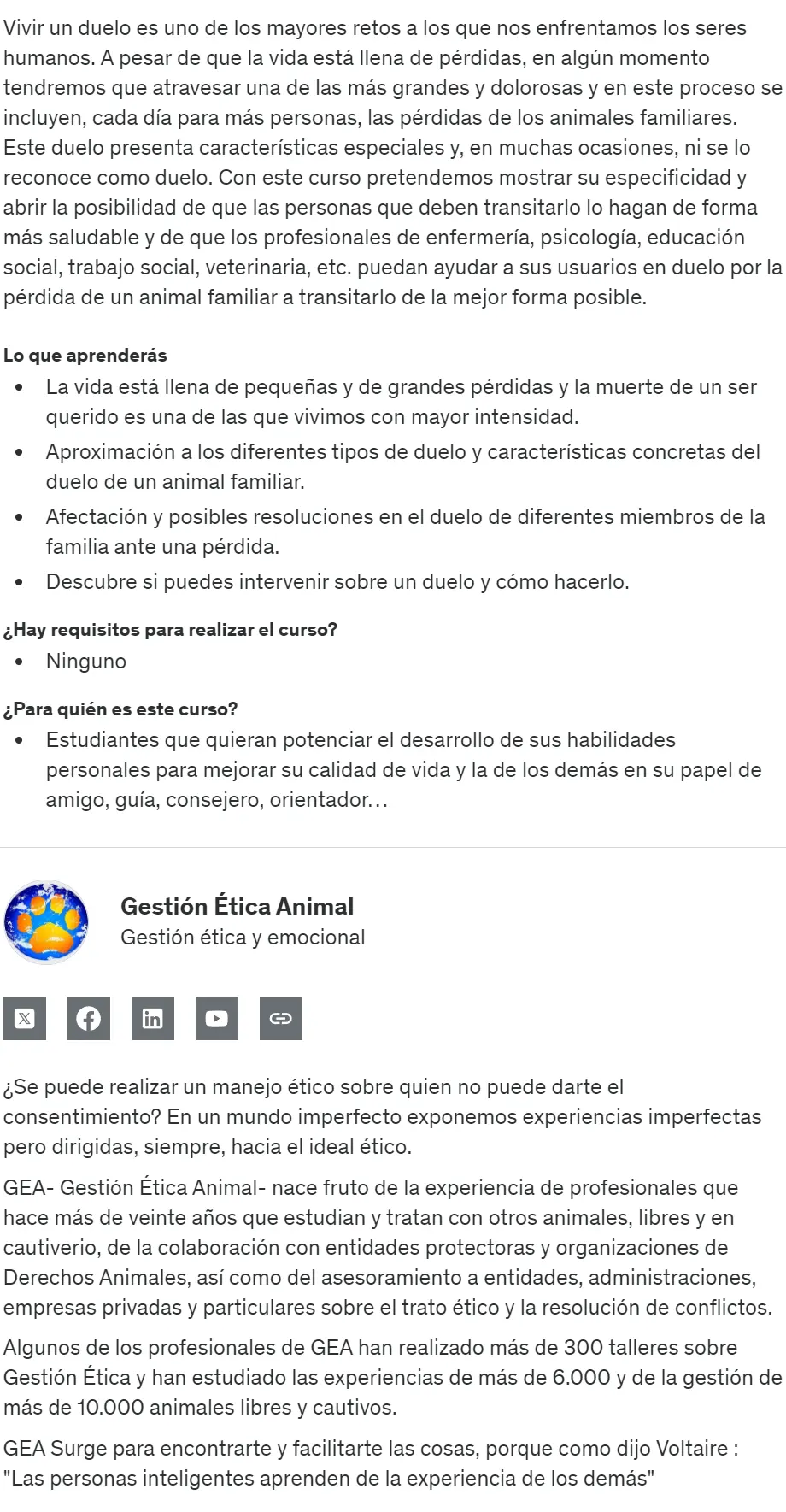 El duelo y nuestros animales Gestion Etica Animal Z
