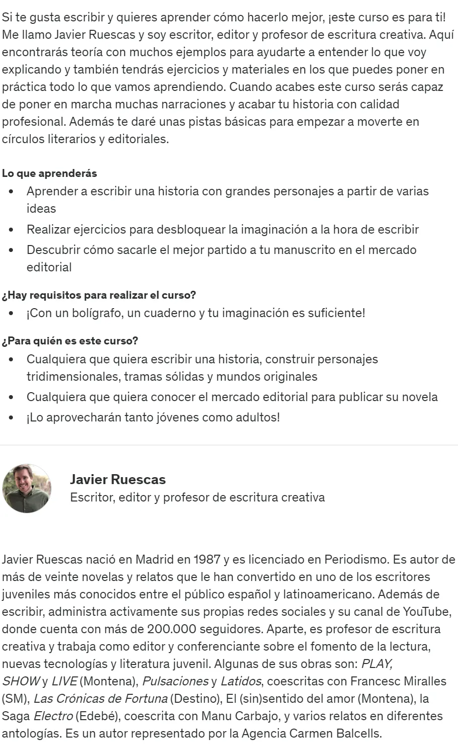 Escribe y publica tu novela con Javier Ruescas 2 Escribe y publica tu novela con Javier Ruescas z