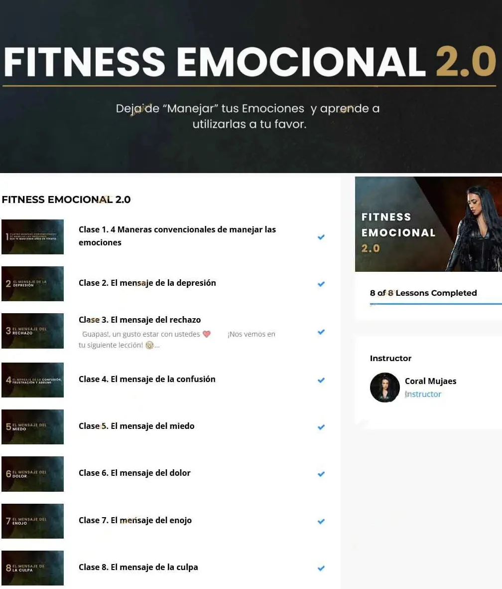 Fitness Emocional 2.0 2 Fitness Emocional 2.0 Coral Mujaes z